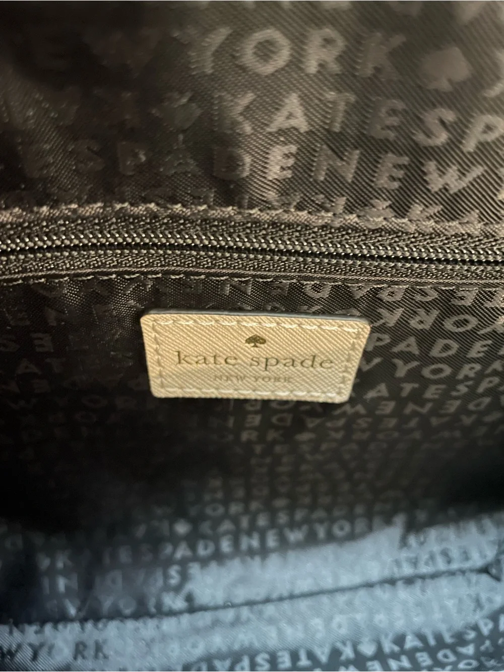 NWT kate spade Black and Beige Two-Tone Crossbody Bag with leather/chain strap